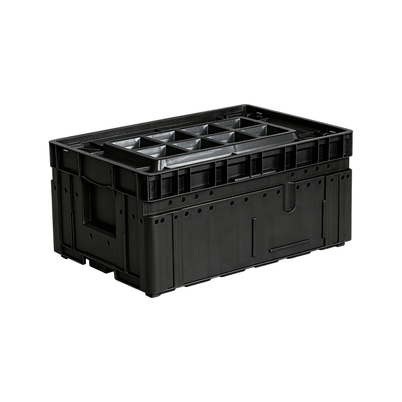 Caja ESD-C-KLT 6428 KLT para transporte de piezas de automoción Caja ESD-C-KLT 6428 KLT para transporte de piezas de automoción